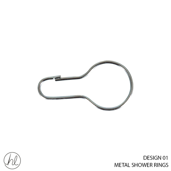 METAL SHOWER RINGS (DESIGN 01) (10 PER PKT)