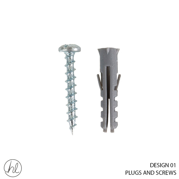 PLUGS AND SCREWS (DESIGN 01) (10 PER PKT)