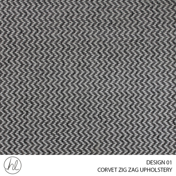 CORVET ZIG ZAG (DESIGN 01) (140CM) (GREY)