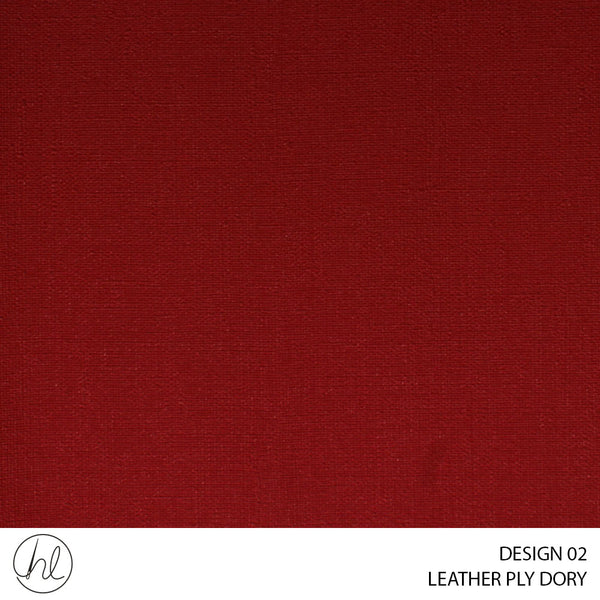 LEATHER DORY (DESIGN 02) (140CM) (PER M) (RED)