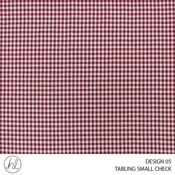 TABLING (SMALL CHECK) (DESIGN 05) (180CM) (PER M) (RED)