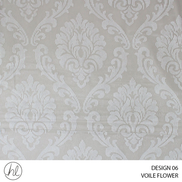 VOILE FLOWER (DESIGN 06) (280CM) (PER M)