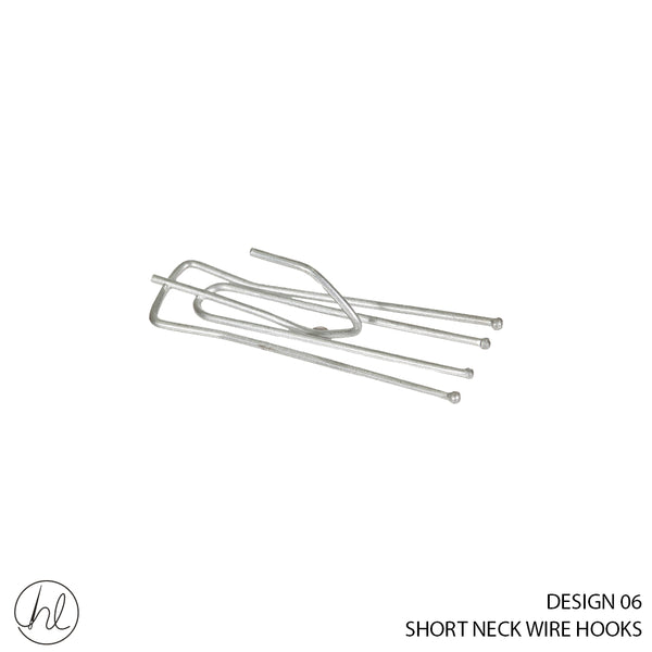 SHORT NECK HOOKS (DESIGN 06) (10 PER PKT)