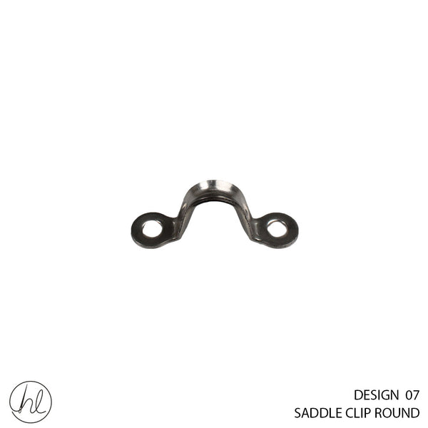SADDLE CLIP ROUND (METAL) (DESIGN 07)