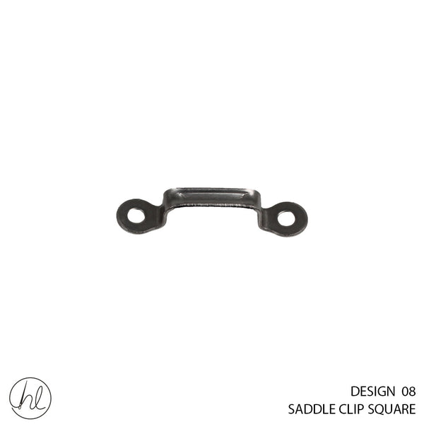 SADDLE CLIP SQUARE (METAL) (DESIGN 08)