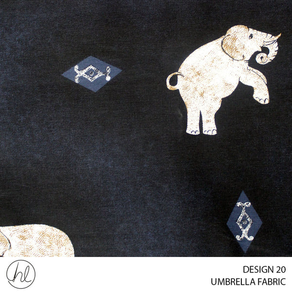 UMBRELLA FABRIC (ELEPHANT)  (DESIGN 20) (235CM) (PER M)