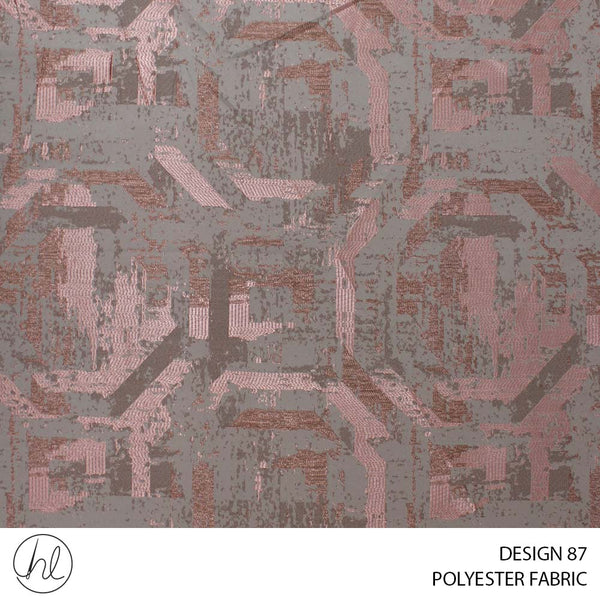 POLYESTER FABRIC (DESIGN 87) (280CM) (PER M) (DUSTY PINK)