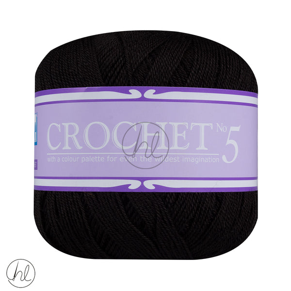Elle Crochet NO.5 100% ACRYLIC (50G) BLACK