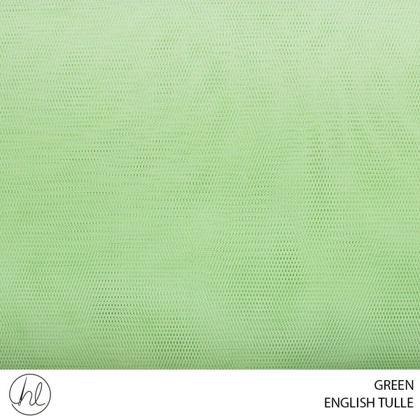 ENGLISH TULLE (GREEN) (150CM) (PER M)