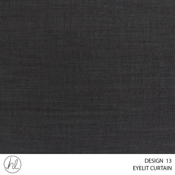 EYELET READY-MADE CURTAIN (265X250) (CHARCOAL) (DESIGN 13)