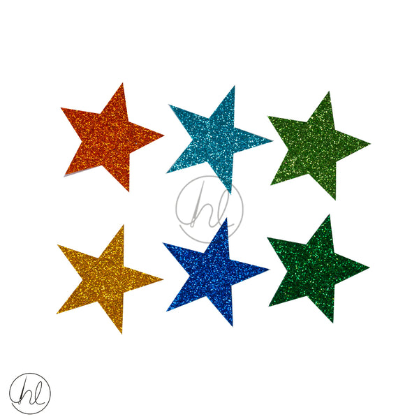 FOAM GLITTER STAR STICKERS