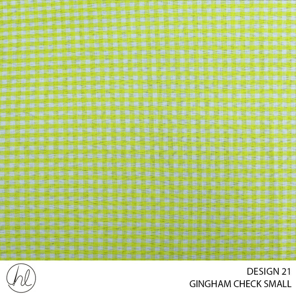 GINGHAM CHECK SMALL (DESIGN 21) (150CM) (PER M)51