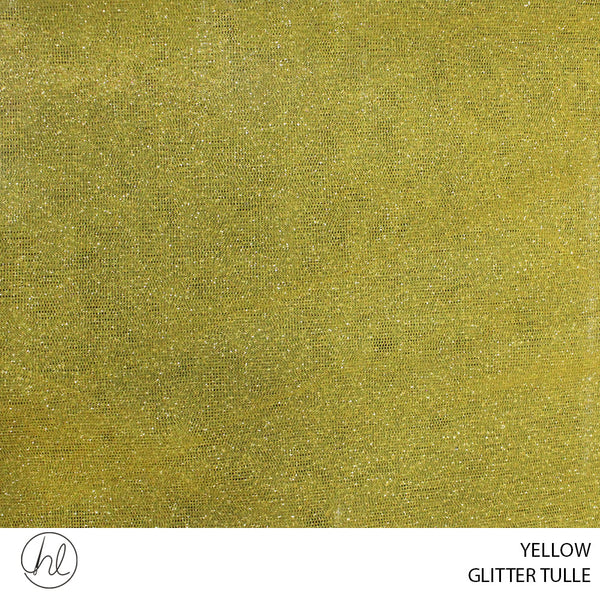 GLITTER TULLE (YELLOW) (150CM WIDE) (PER M)781