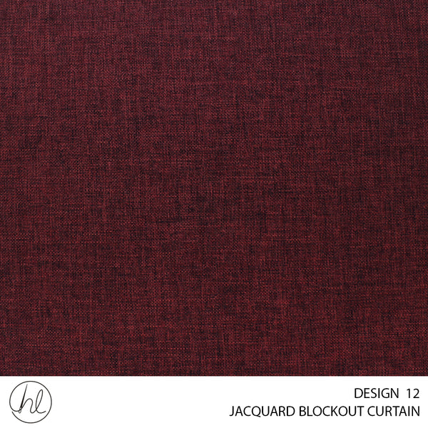 JACQUARD BLOCKOUT READY-MADE CURTAIN (260X218) (DESIGN 12)