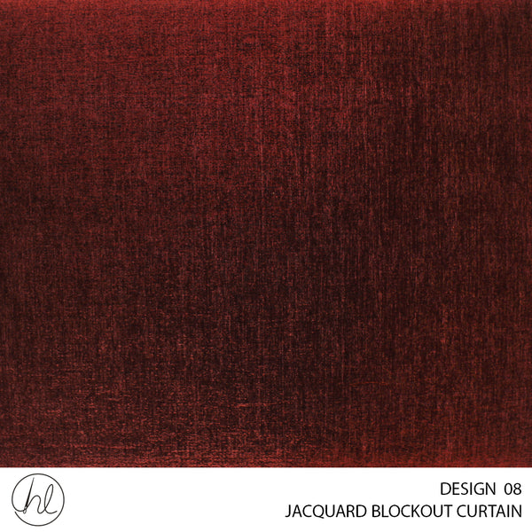 JACQUARD BLOCKOUT READY-MADE CURTAIN (260X218) (DESIGN 08)
