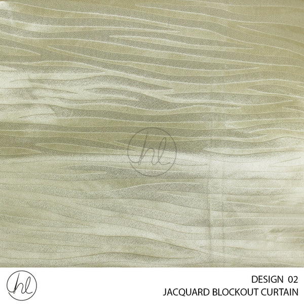 JACQUARD BLOCKOUT READY-MADE CURTAIN (230X218) (DESIGN 02)