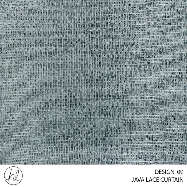 JAVA LACE READY-MADE CURTAIN (500X218) (DUCK EGG) (DESIGN 09)