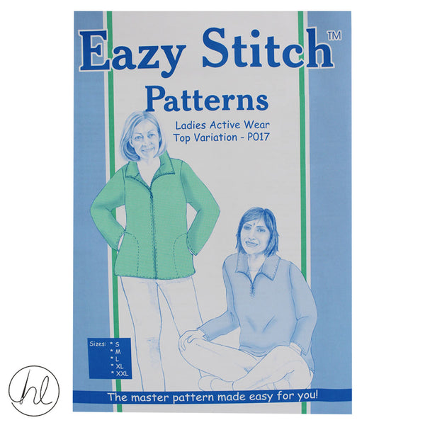 EAZY STITCH PATTERNS - LADIES ACTIVE WEAR TOP VARIATION (P017)