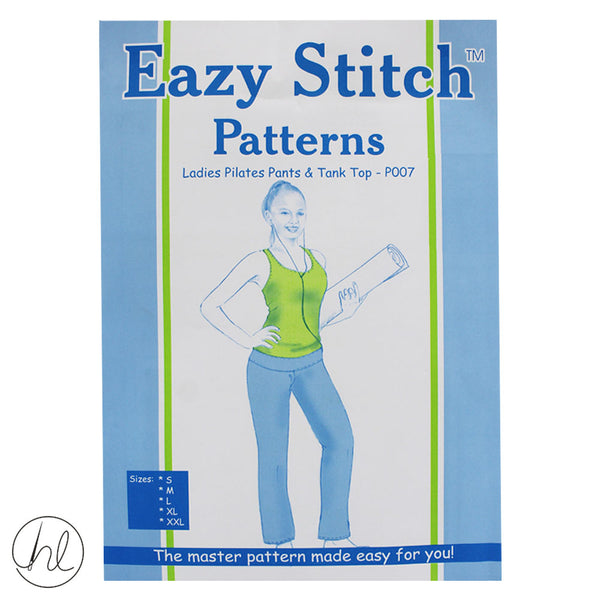 EAZY STITCH PATTERNS - LADIES PILATES PANTS & TANK TOP (P007)