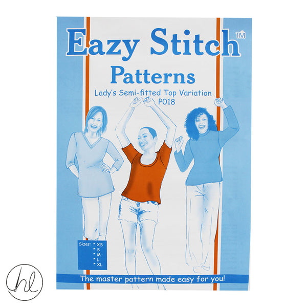 EAZY STITCH PATTERNS - LADY'S SEMI-FITTED TOP VARIATION (P018)
