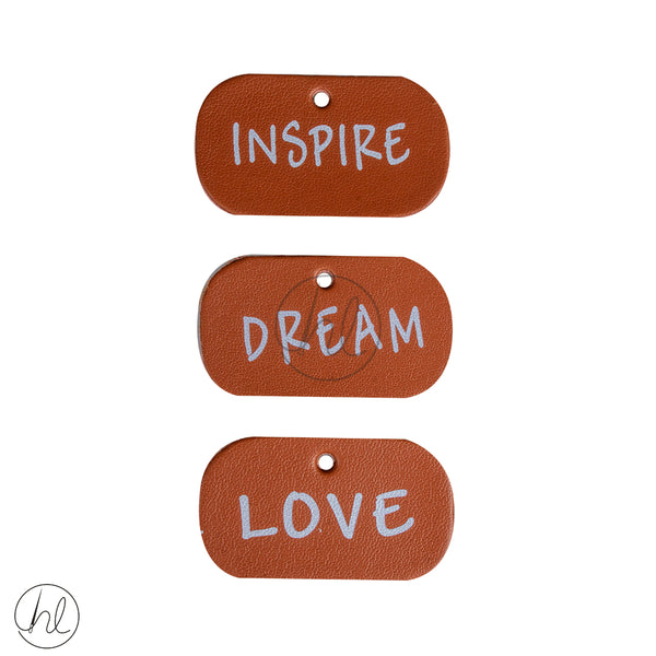 LEATHER LOVE DREAM INSPIRE TAGS