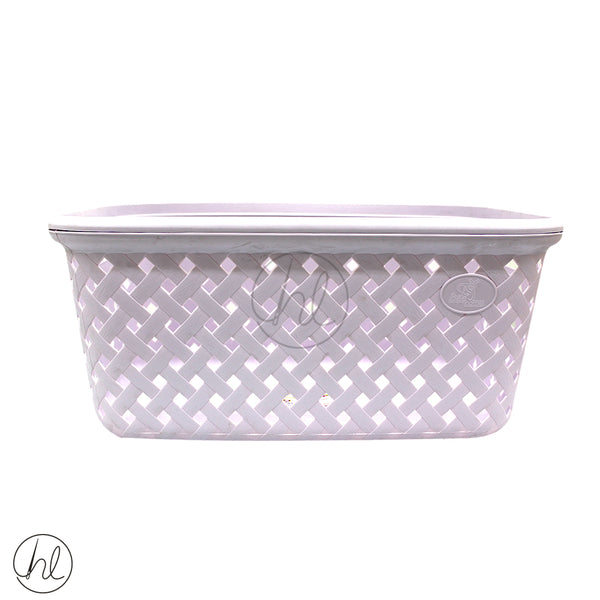 RATTAN CORNER LAUNDRY BASKET