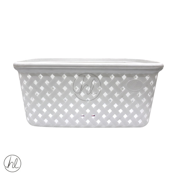 RATTAN CORNER LAUNDRY BASKET