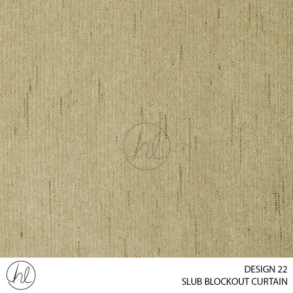 SLUB BLOCKOUT READY-MADE CURTAIN (230X218) (DESIGN 22)