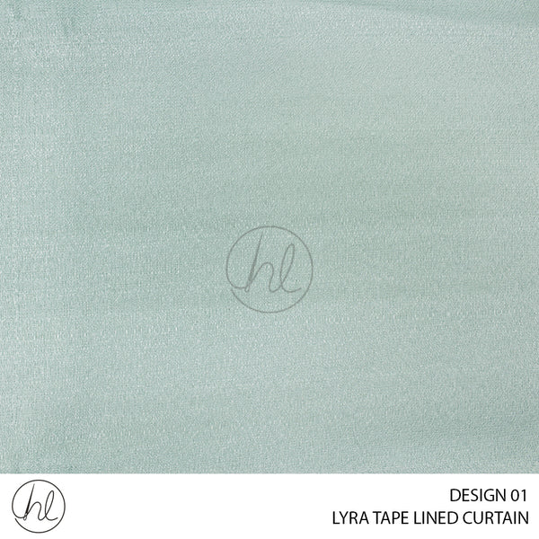 LYRA LINED CURTAIN (230X218) (DESIGN 01)