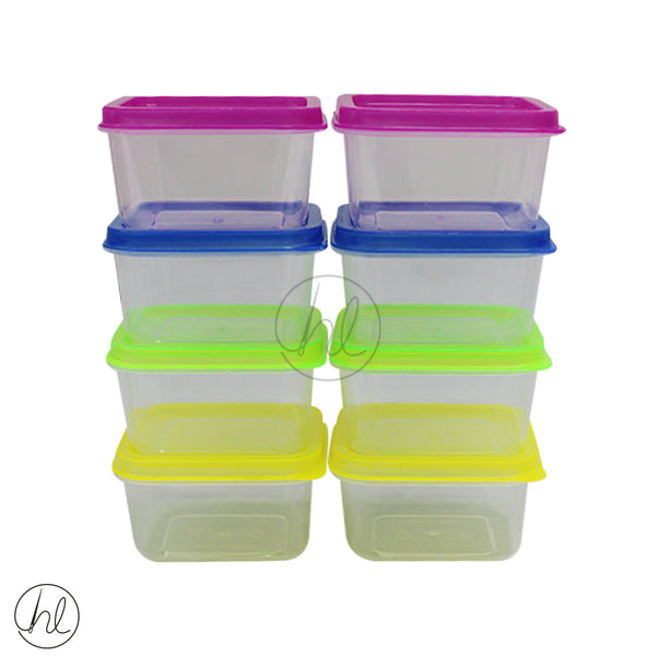 8 PIECE SQUARE STORAGE CONTAINERS (ABY-2174)