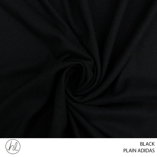 PLAIN ADIDAS (BLACK) (150CM WIDE) (PER M)139