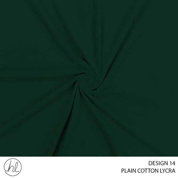 PLAIN COTTON LYCRA (DESIGN 14) (150CM) (PER M)