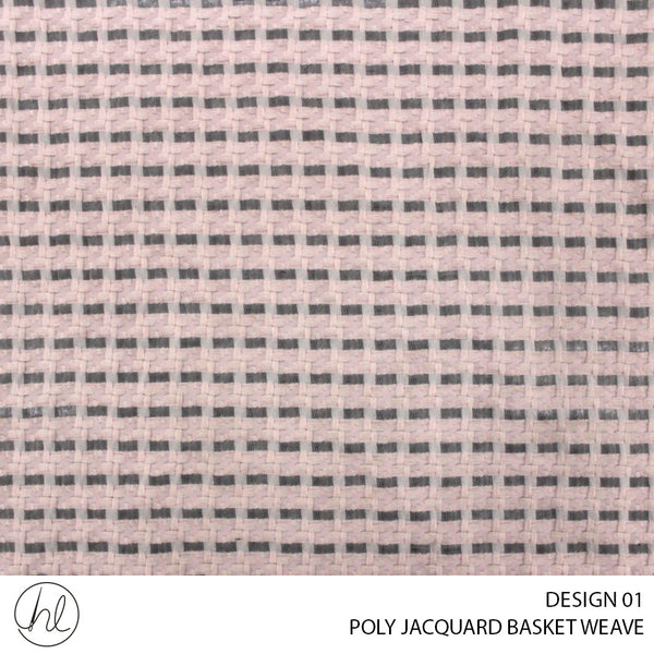 POLY JACQUARD BASKET WEAVE (DESIGN 01) (150CM) (PER M)51