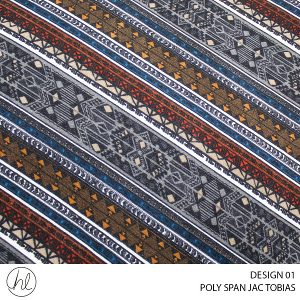 POLY SPAN JAC TOBIAS (DESIGN 01) (150CM) (PER M)