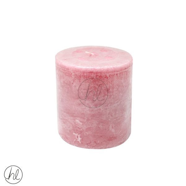 PILLAR SCENTED CANDLE (PINKPEONY AND LITCHI)