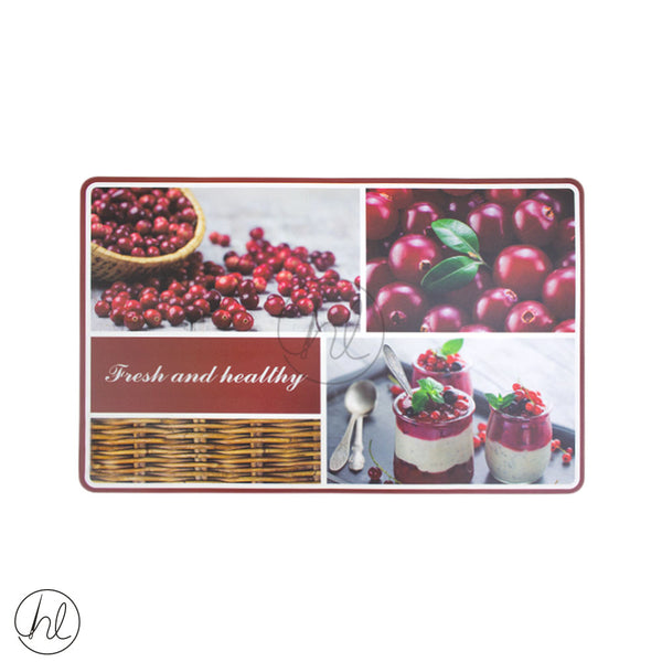 FRUIT PLACEMATS (B04221170) (MAROON) (EASY CLEAN!)