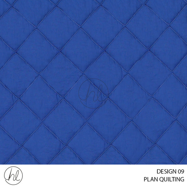 PLAIN QUILTING (DESIGN 09) ROYAL BLUE (235CM WIDE) (PER M)