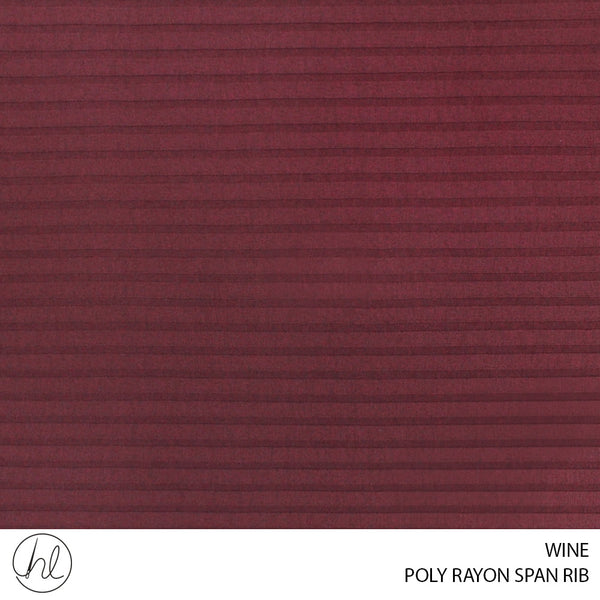 POLY RAYON SPAN RIB (WINE) (150CM WIDE) (PER M)56