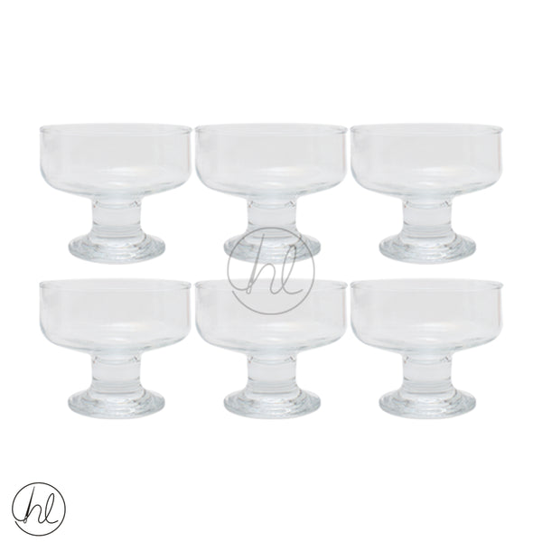 6 PIECE ICEVILLE ICE CREAM BOWLS (CLEAR)
