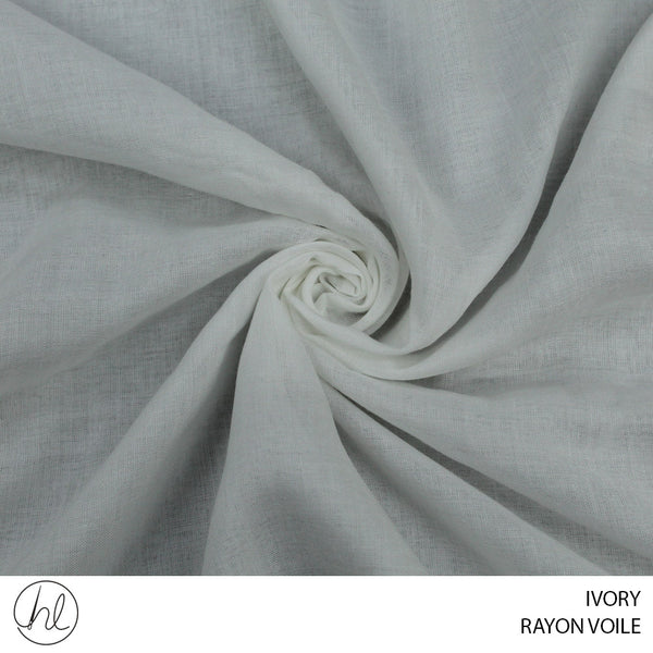 RAYON VOILE (IVORY) (150CM WIDE) (PER M)51