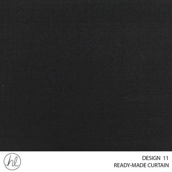 READY-MADE CURTAIN (230X218) (BLACK) (DESIGN 11)