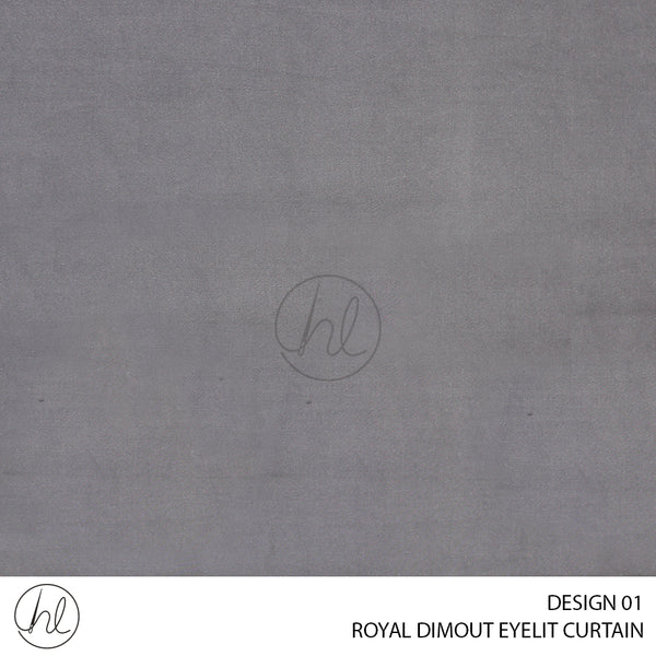 ROYAL DIMOUT EYELET READY-MADE CURTAIN (225X220) (DESIGN 01)