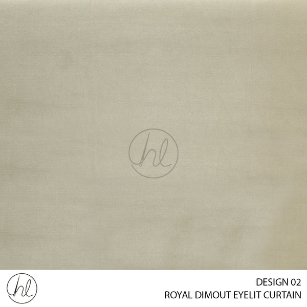 ROYAL DIMOUT EYELET READY-MADE CURTAIN (225X220) (DESIGN 02)