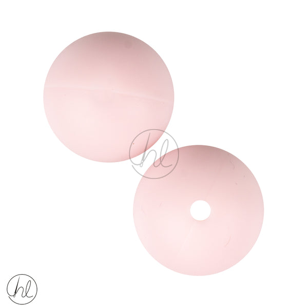 SILICONE BEADS PINK 2 PER PACK