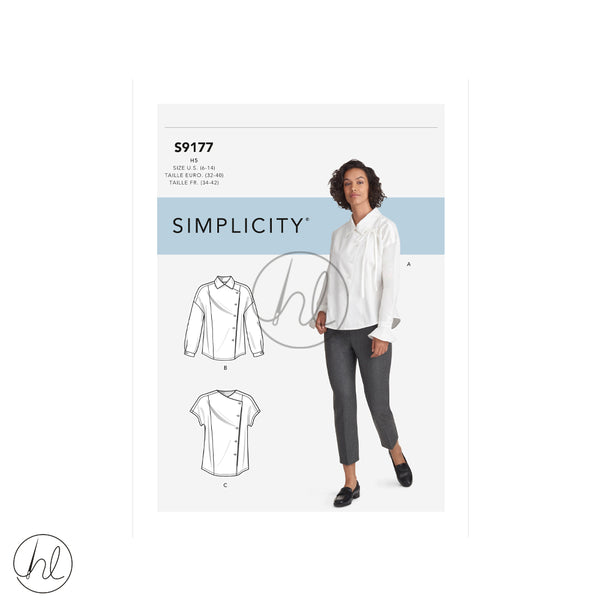 SIMPLICITY ADULT PATTERN S9177