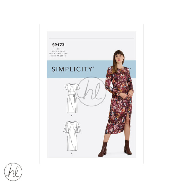 SIMPLICITY ADULT PATTERN S9173