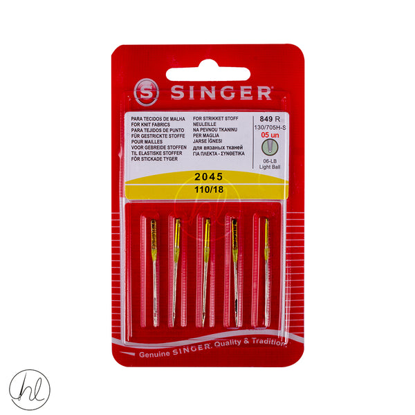 SINGER MACHINE NEEDLES 2045 (110/18)