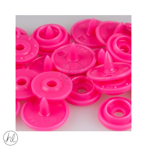 SNAP FASTENER CERISE