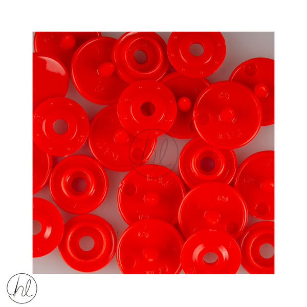 SNAP FASTENER RED