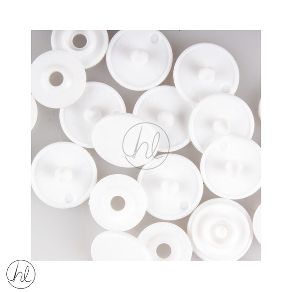 SNAP FASTENER WHITE (PER PACK)